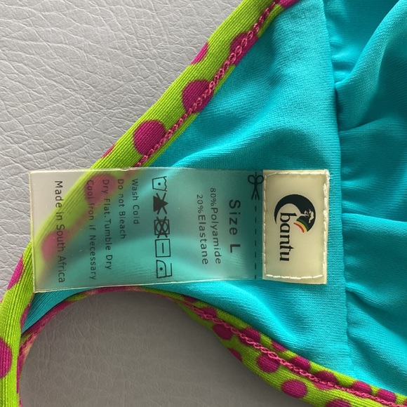 Bantu Bikini Top African Print Size Large Anthropologie M1 - Picture 5 of 8